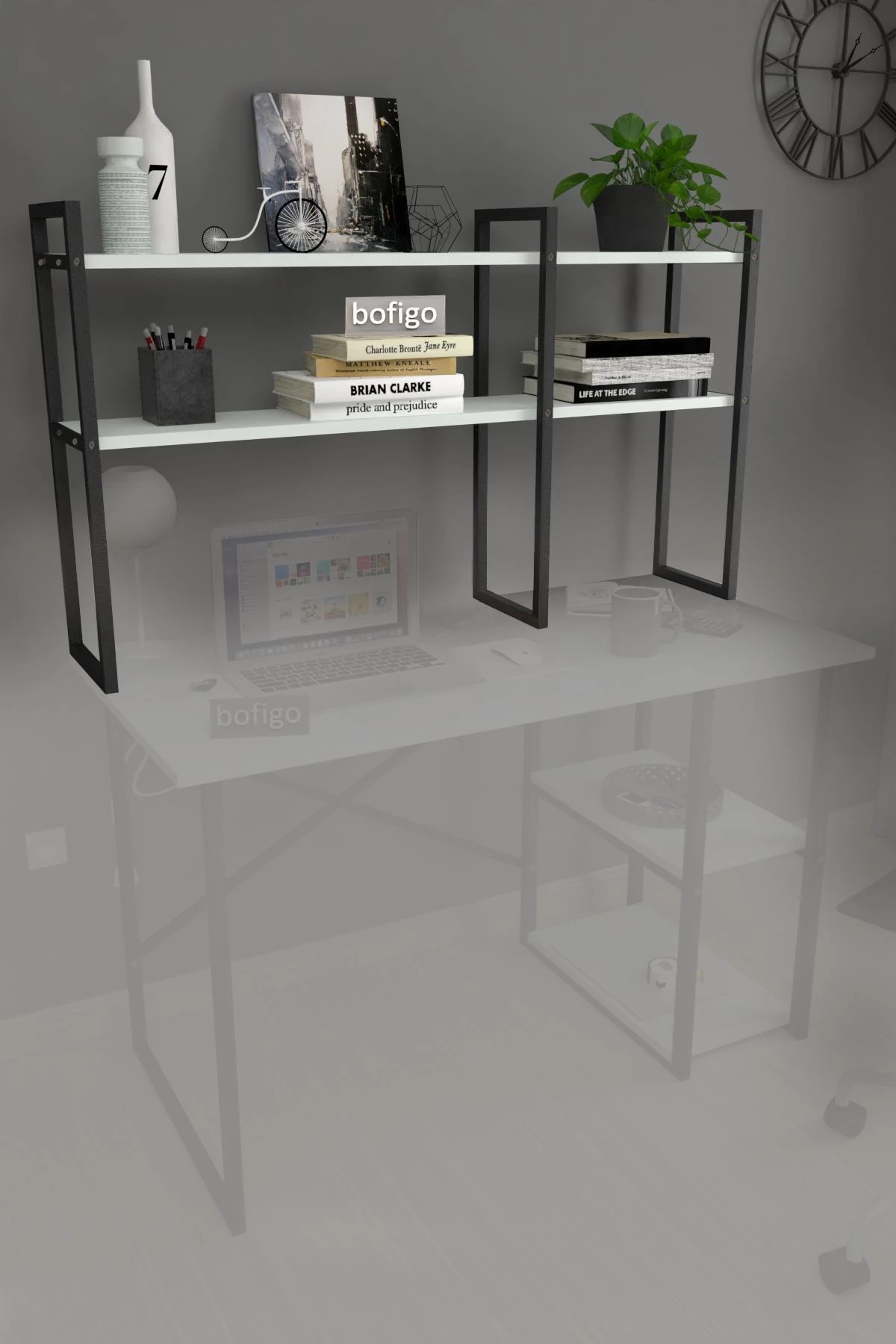 Casarredo STUDY regál na pracovný stôl, biela