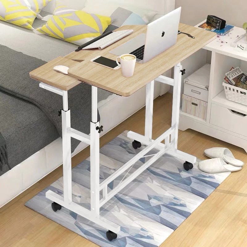 VerDesign SOFACOMP príručný PC stolík, biela/dub Sonoma