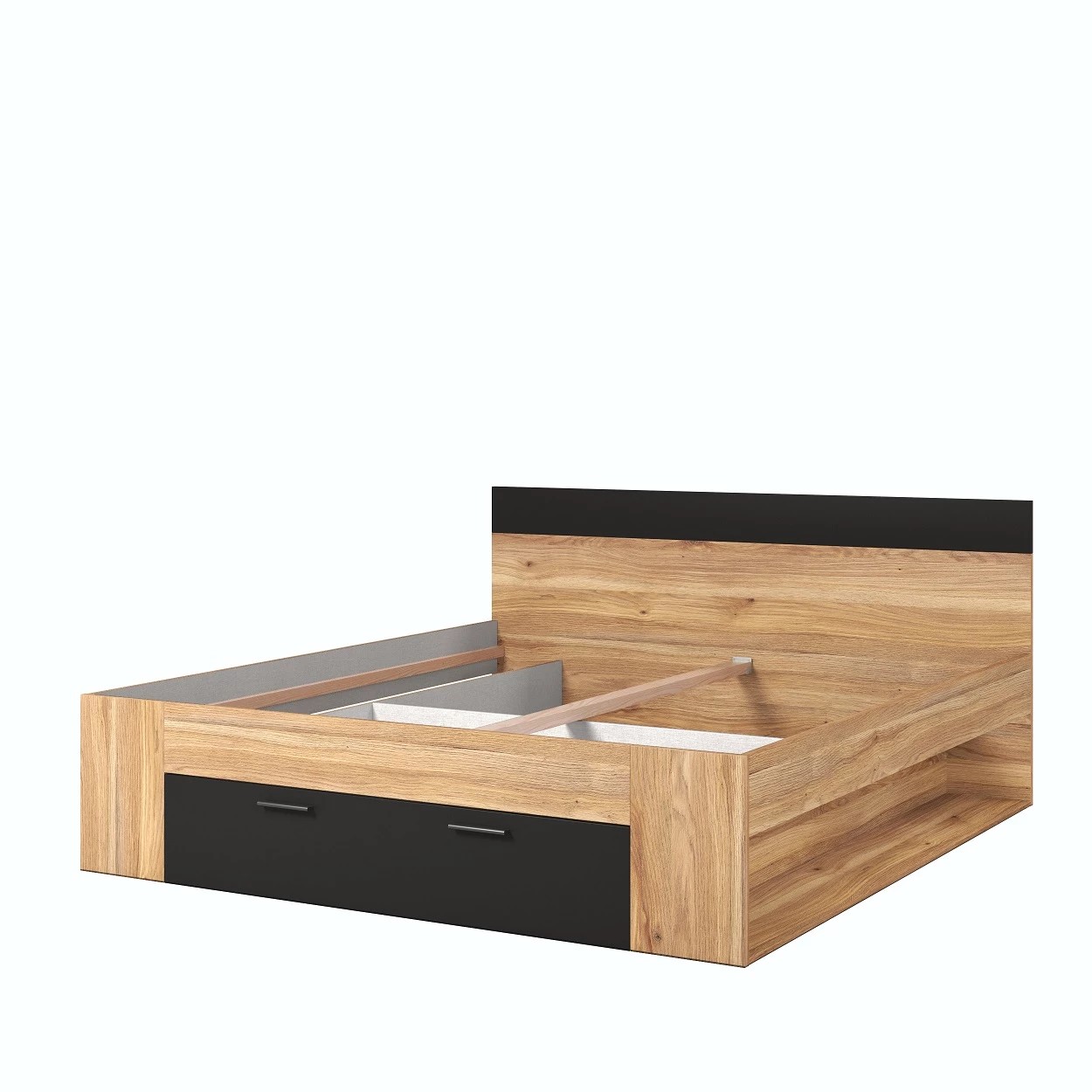 Helvetia BETA 92 manželská posteľ 180, dub Mauvella