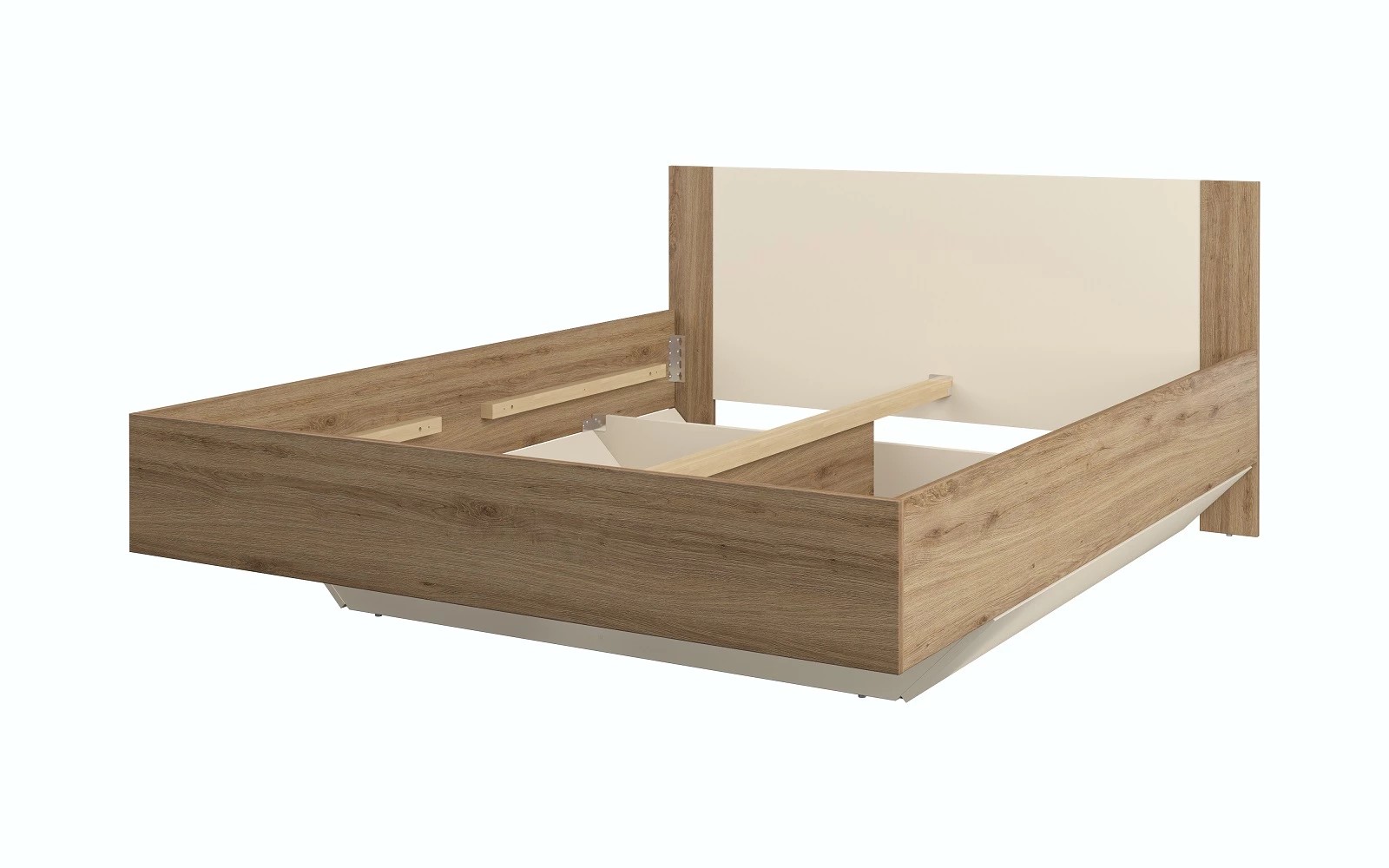 Helvetia VERTINA 31 manželská posteľ 160, dub divoký / béžová