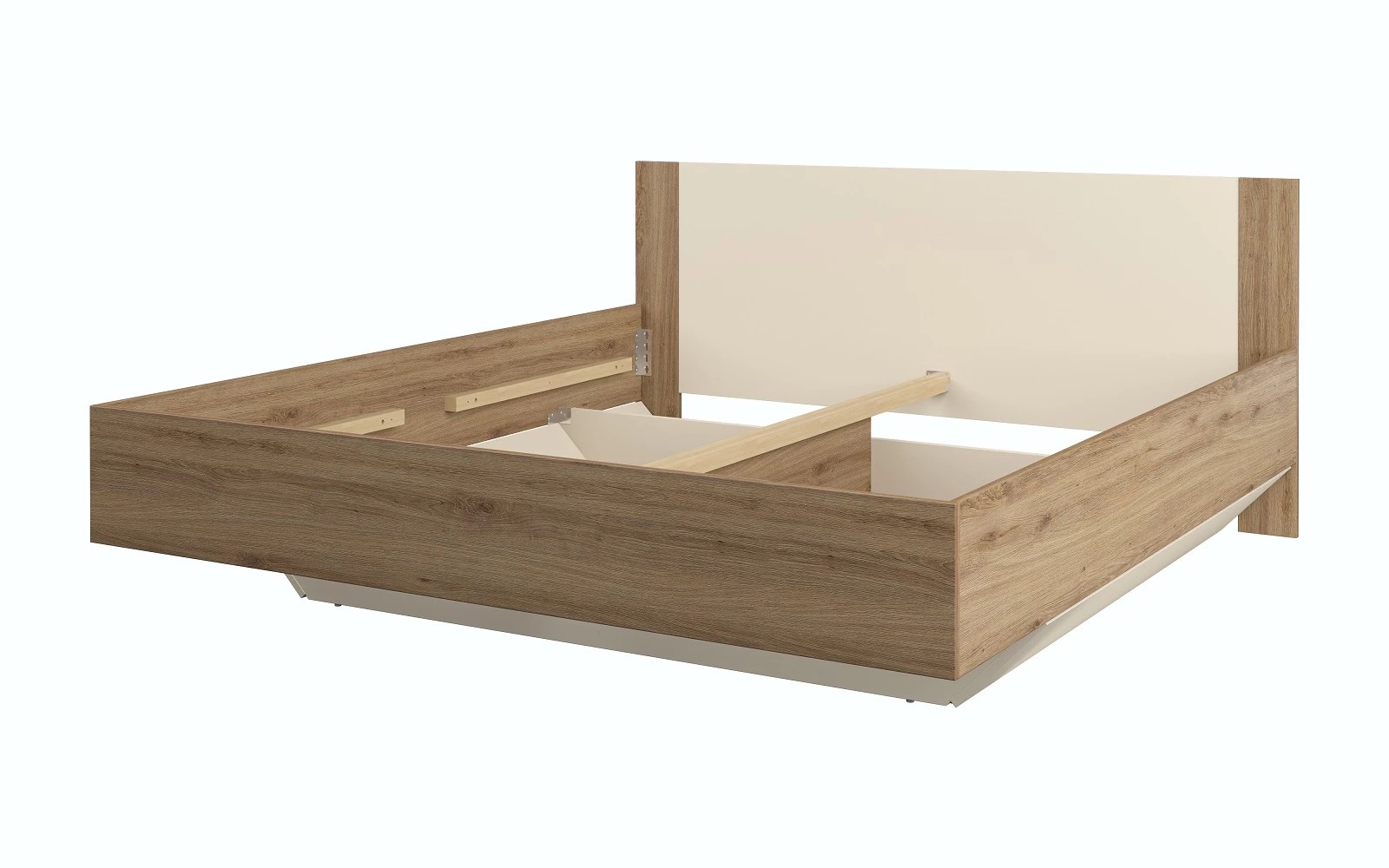 Helvetia VERTINA 32 manželská posteľ 180, dub divoký / béžová