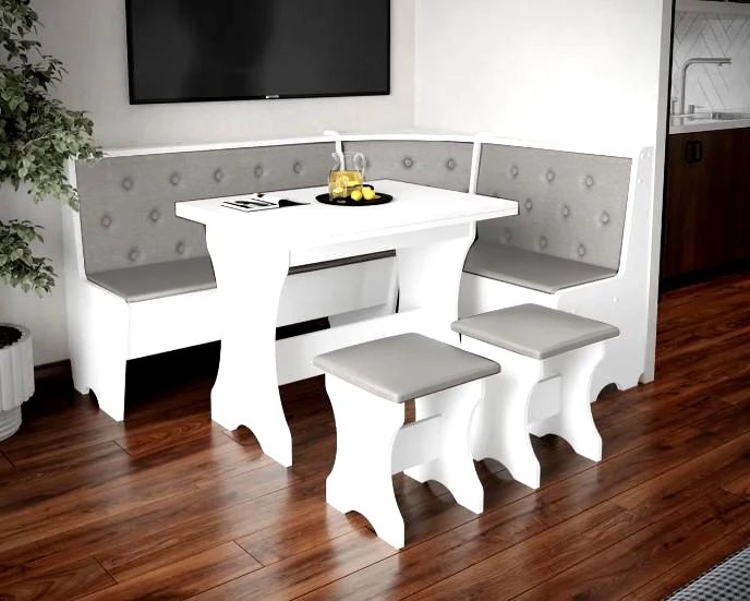 Casarredo, corner, LTD, bielo-šedý
