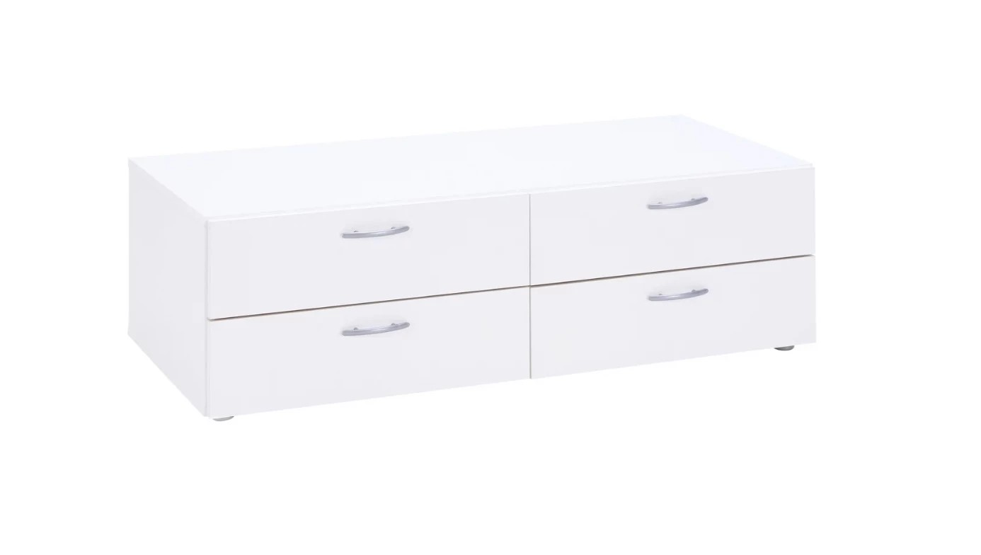Casarredo BASIC zásuvková komoda 4S, biela