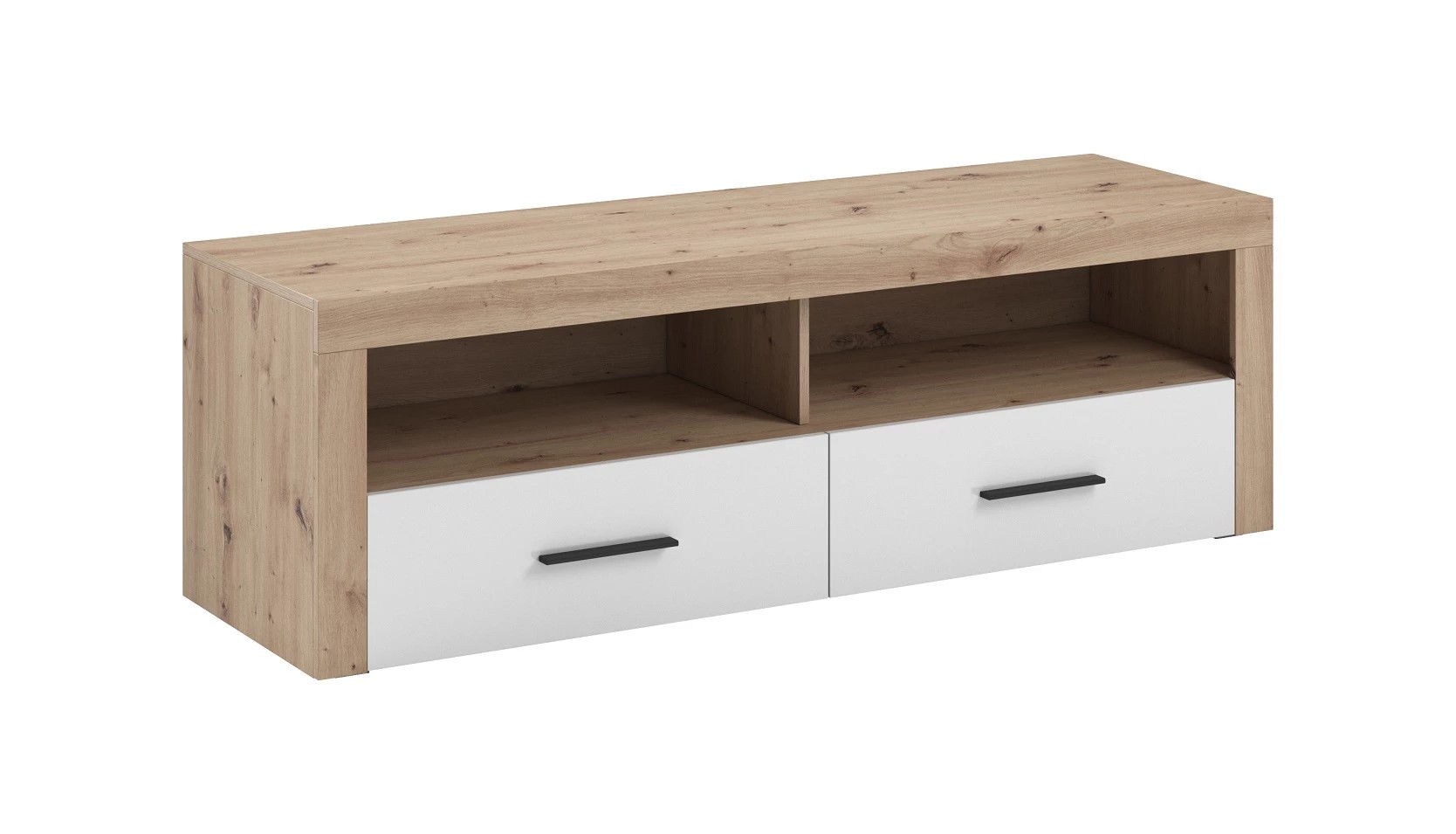 Casarredo GAMA televízny stolík 2S, dub Artisan / biely lesk