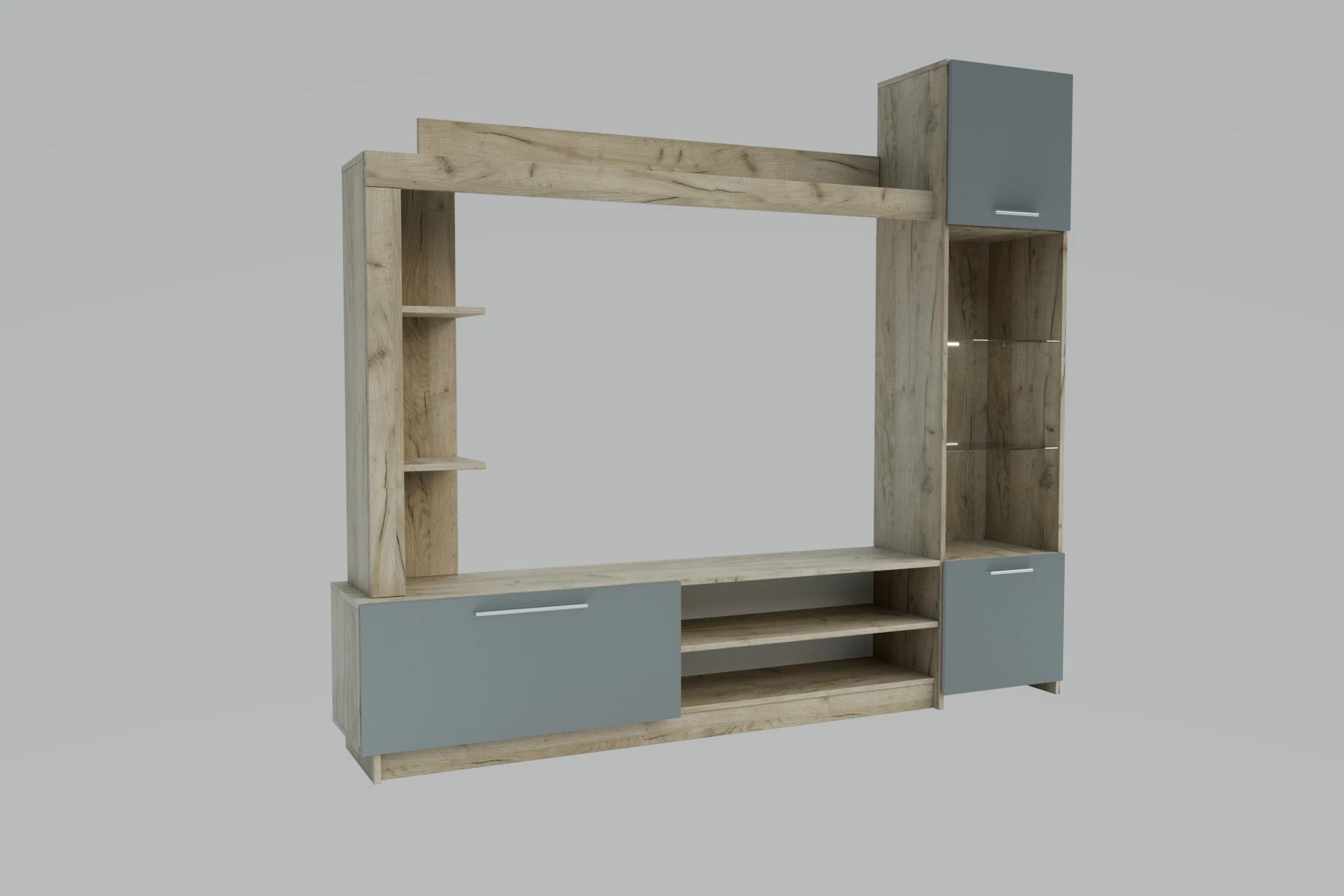 Casarredo DELUXE obývacia zostava, činčila / dub Craft šedý