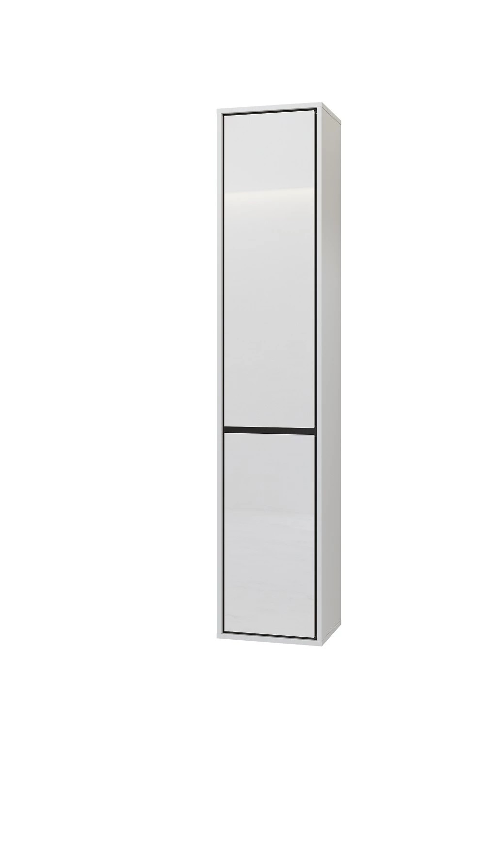 Helvetia IRVINE 07 skrinka do kúpeľne, biely lesk / čierna