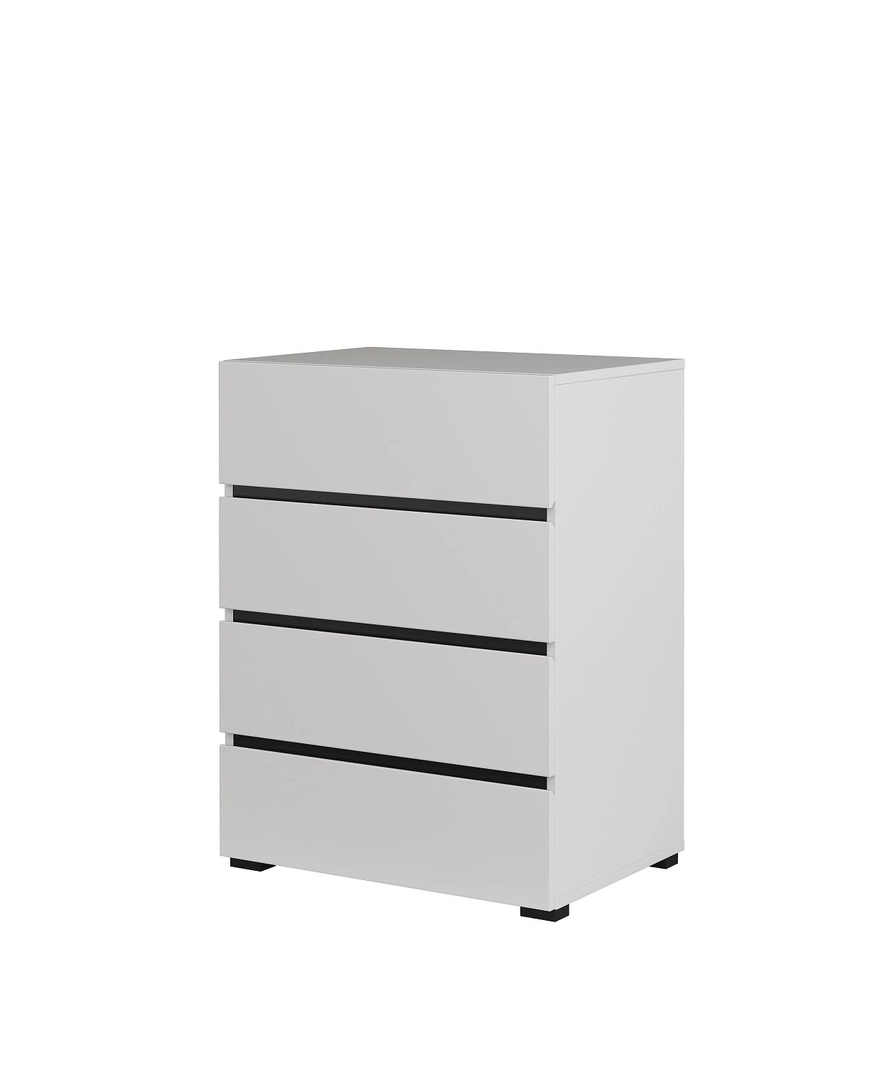 Helvetia CROSS komoda 4s, biela / čierna