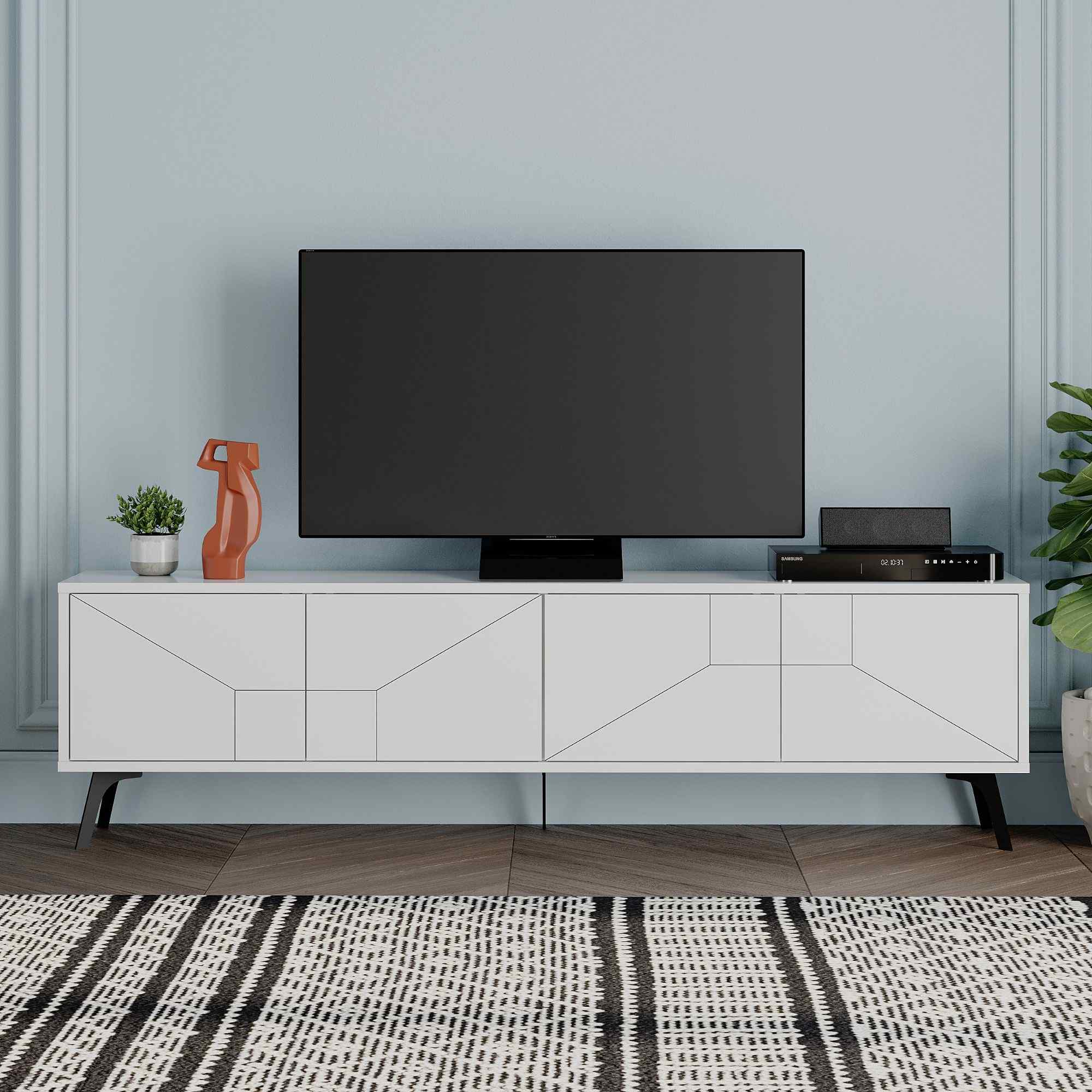 DECORTIE DUNE, TV stolík, biela