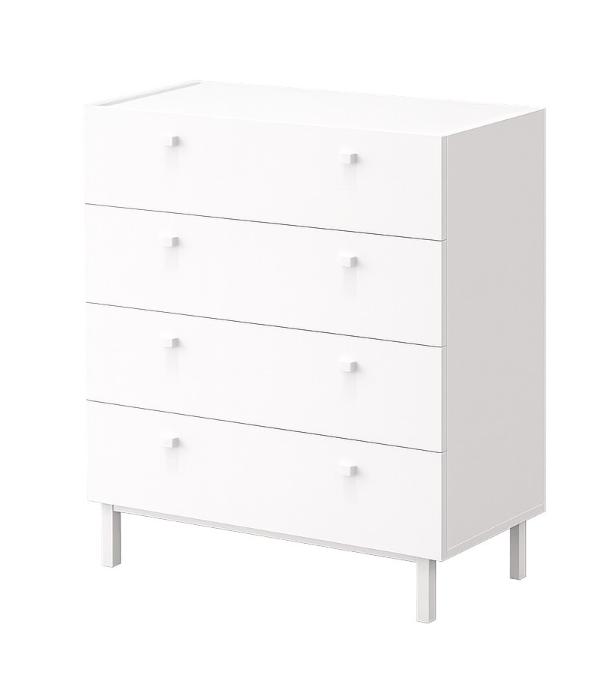 YURUPA Home šuplíková komoda 4S, biela