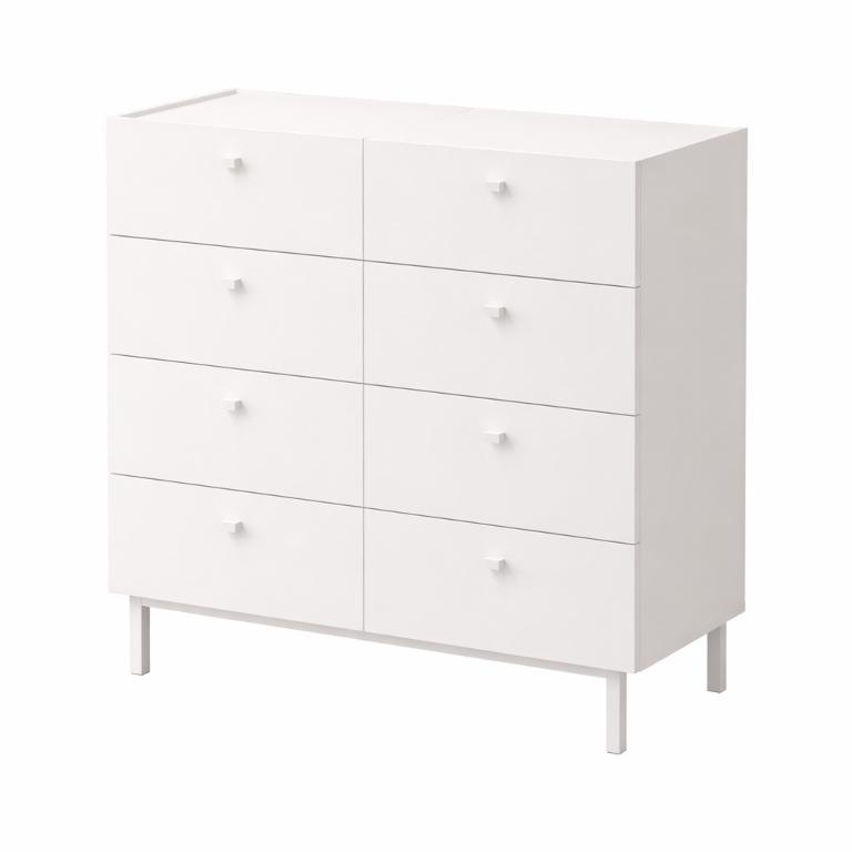 YURUPA Home šuplíková komoda 8S, biela