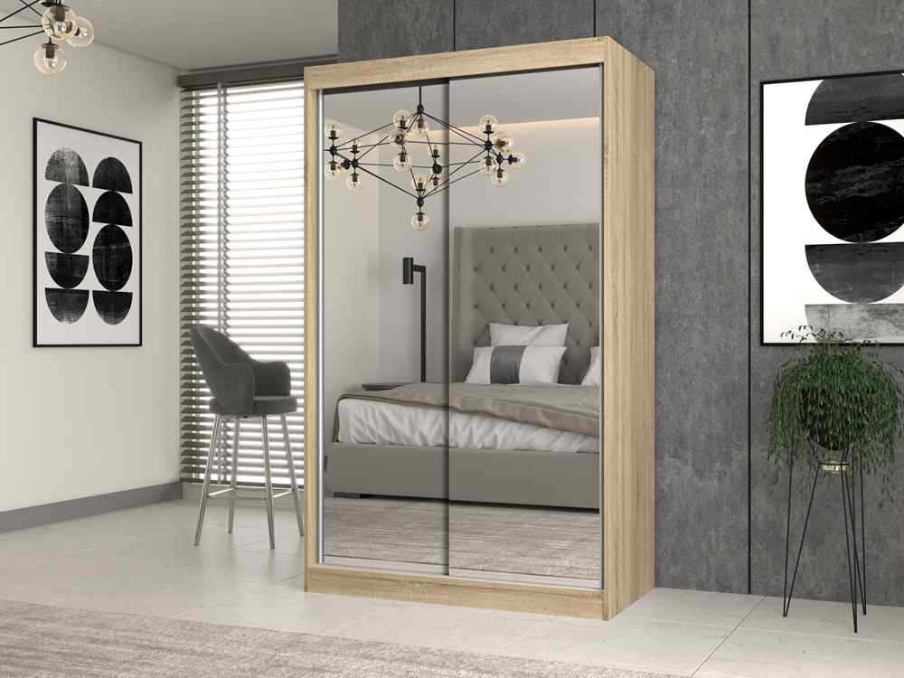 TOPESHOP IGA 120 A, šatníková skriňa, dub Sonoma