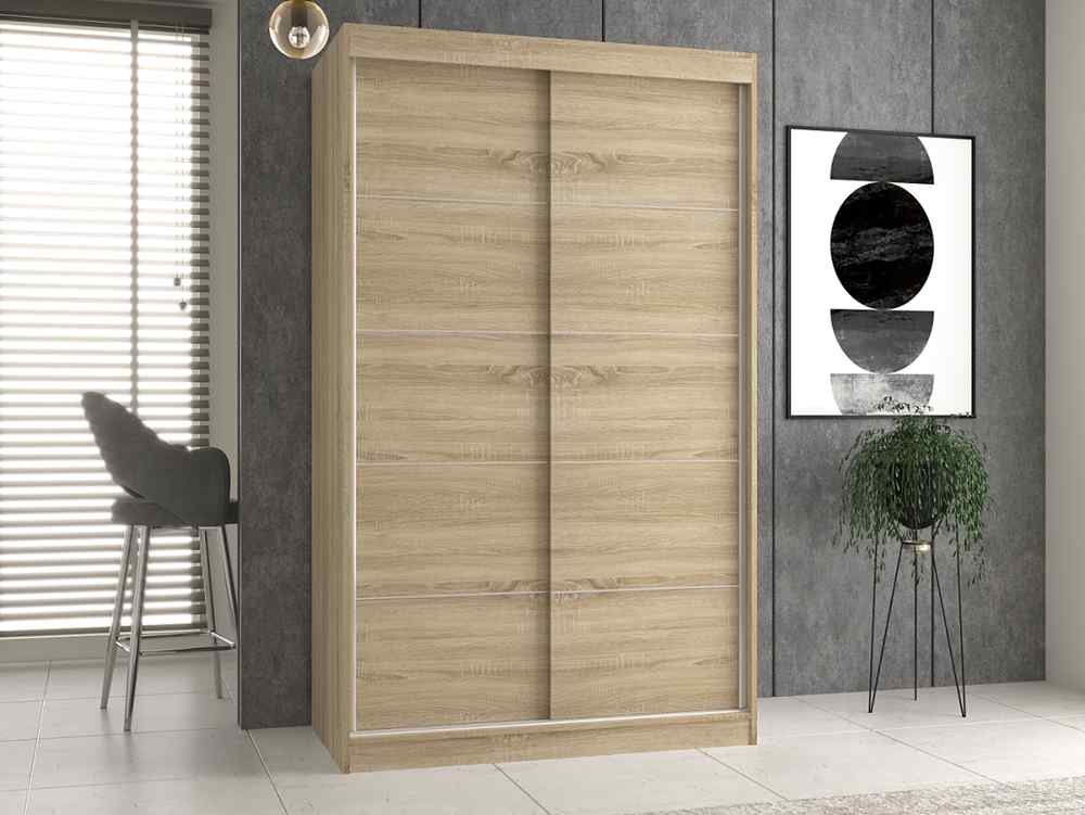 TOPESHOP IGA 120 C, šatníková skriňa, dub Sonoma