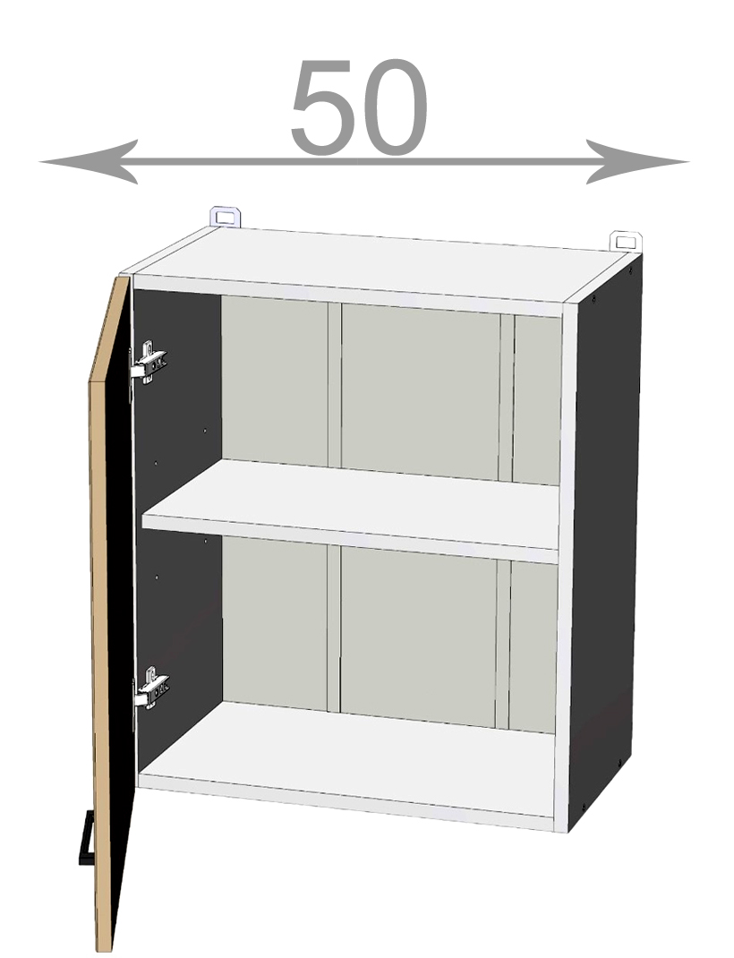 Casarredo Kuchynská vysoká skrinka nad digestor 50, Craft W5057, korpus gr