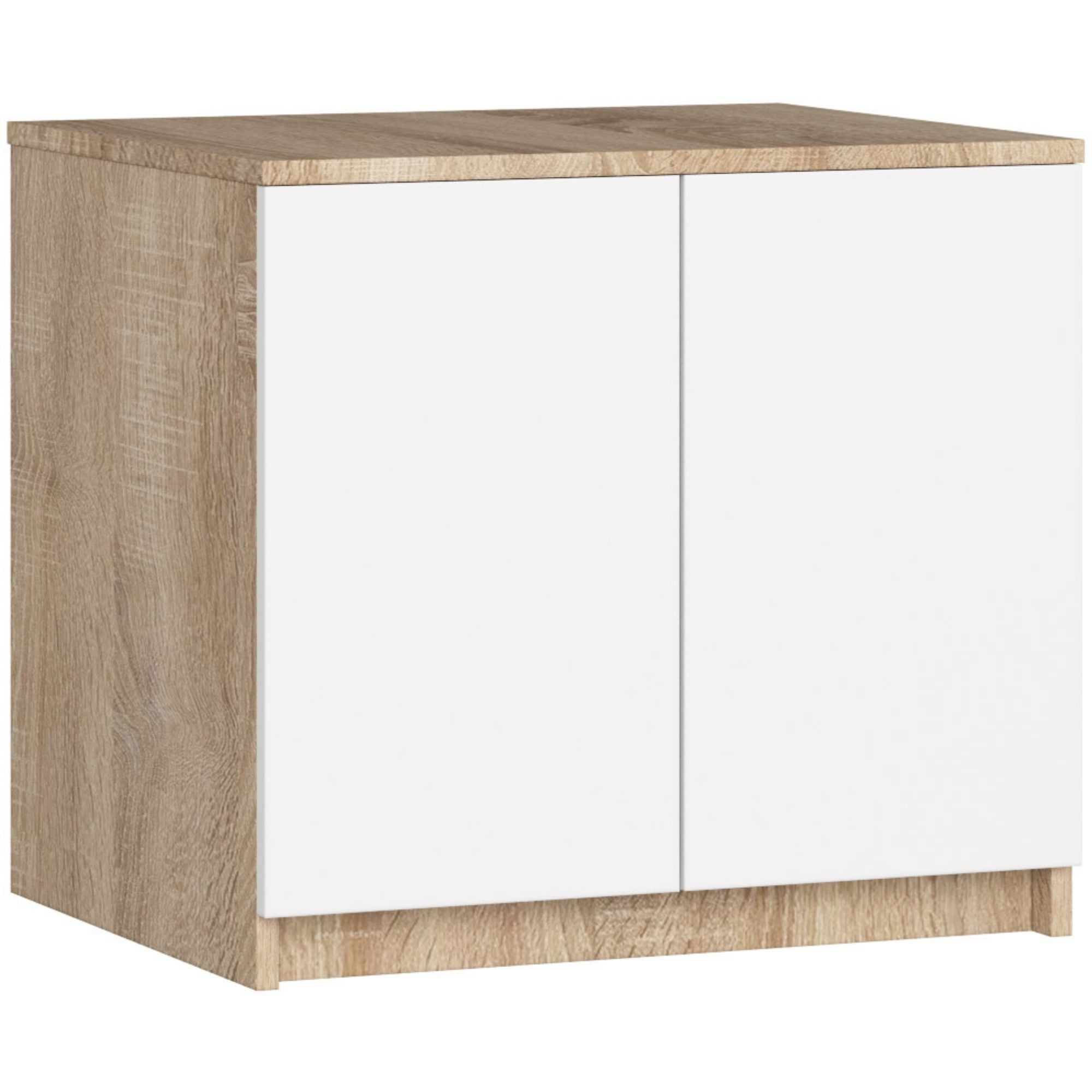 Akord Nadstavec na skriňu 60 cm - dub sonoma-biely - 2 dvierka