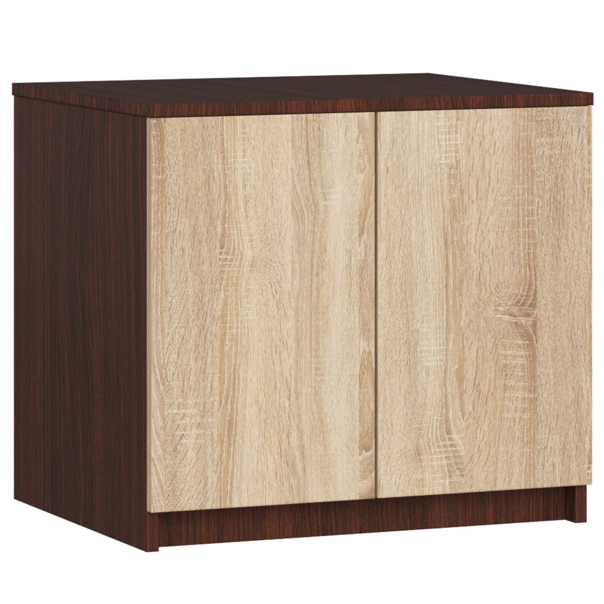 Akord Nadstavec na skriňu 60 cm - wenge - dub sonoma - 2 dvierka