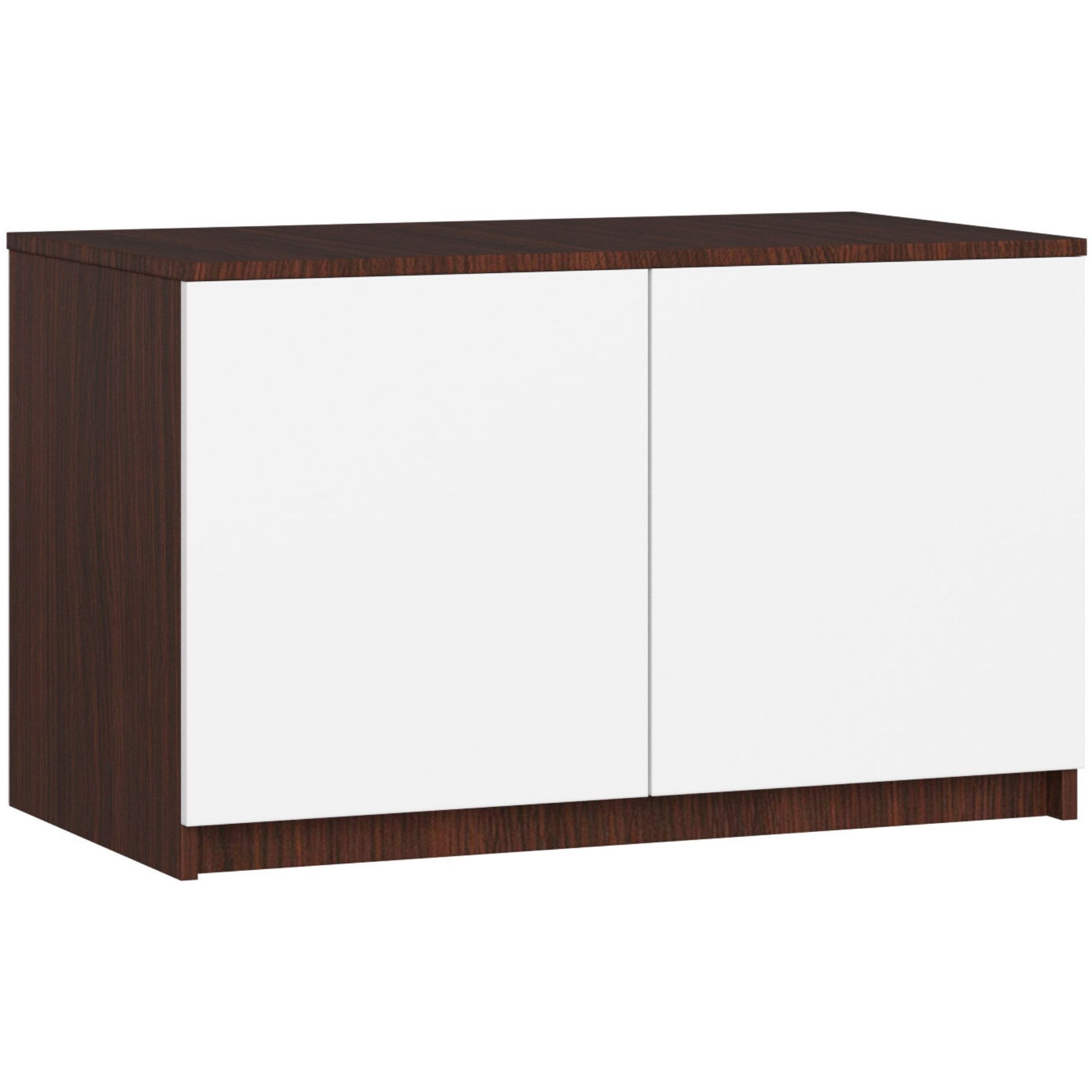 Akord Nadstavec na skriňu S 90 cm - wenge-biela - 2 dvierka