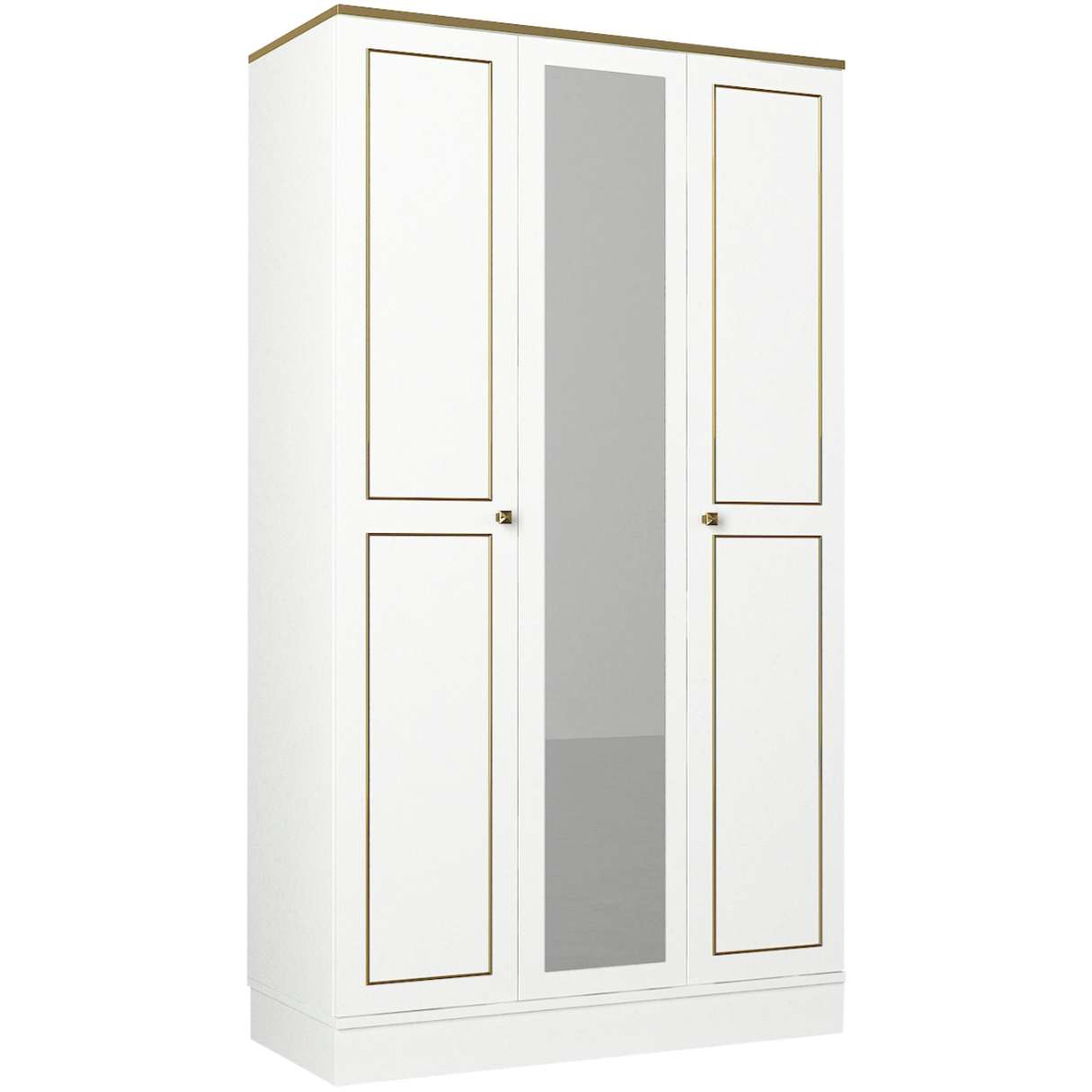 Casarredo RAVENNA 3D šatníková skriňa, biela
