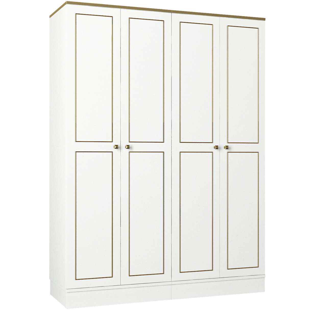 Casarredo RAVENNA 4D šatníková skriňa, biela