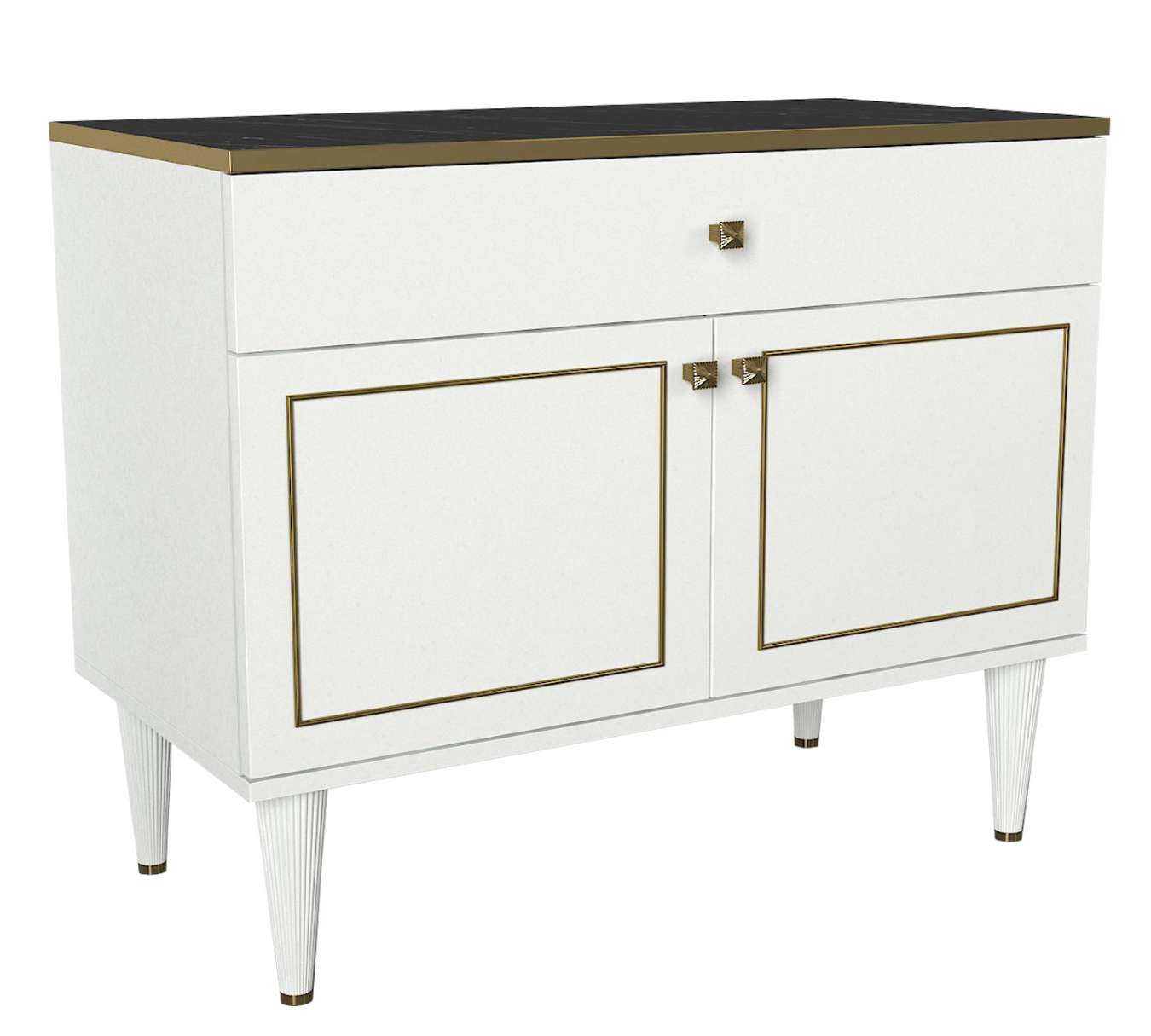 Casarredo RAVENNA dvojdverová komoda, biela