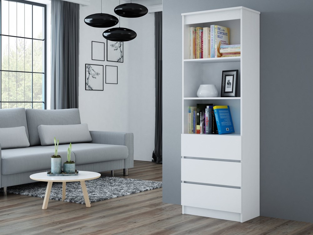 TOPESHOP RS-60 OLIMP, policová skriňa, biela