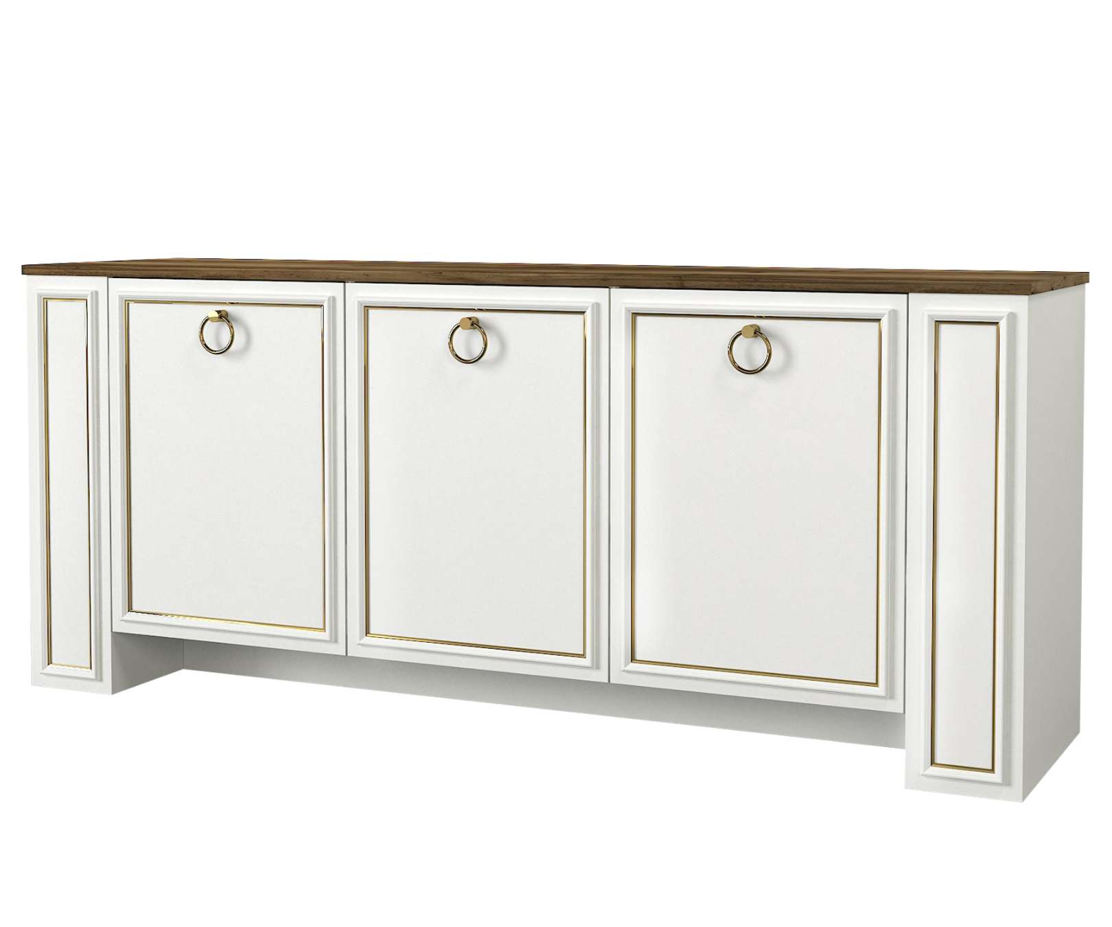 Casarredo SANSA široká komoda, biela/lydia