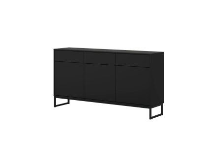 OLBIA 43, komoda 3D3S, cierny Onyx 2