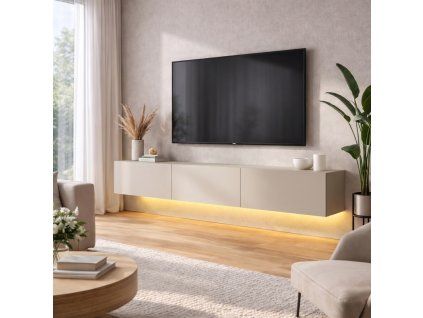 24949 damla tv stand sandstone with led light 6a69e20b50156