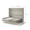 BED CONCEPT BC 14, sklapacia postel horizontalna 160, kasmirova 3